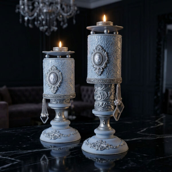 Blue Frost Pillar Set